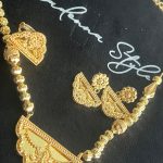 طبله فضه مطلي ذهب عيار 21 مصبوب كامل