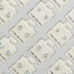 مجموعة حلق زركون مربع 36 طقم أحجام مختلفة