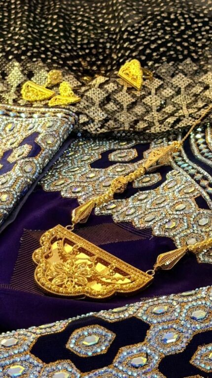 طبله فضه مطلي ذهب عيار 21 مصبوب كامل