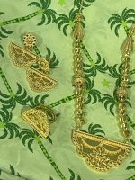 ⁦طبله فضه مطلي ذهب عيار 21 مصبوب كامل⁩ - الصورة ⁦2⁩